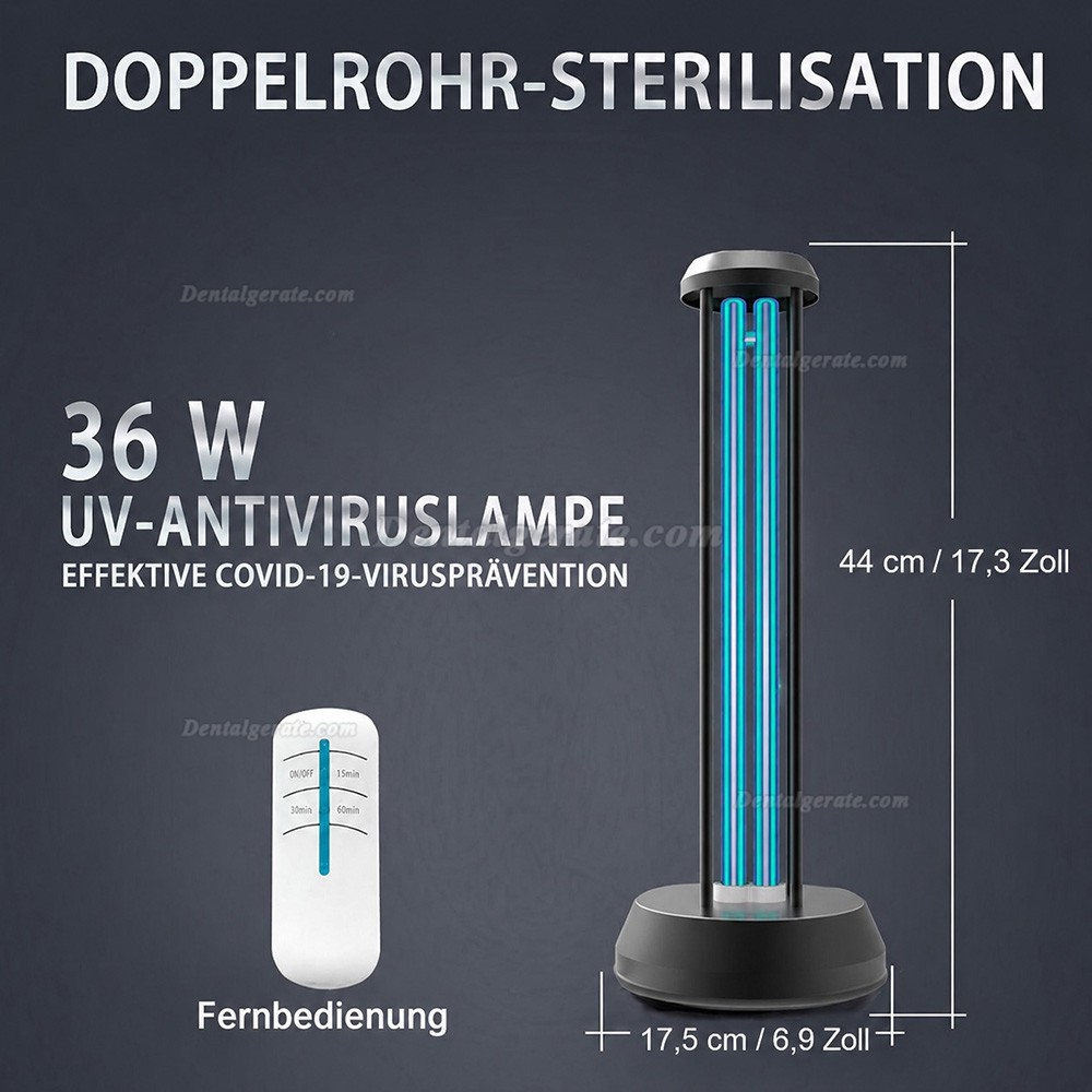38 Watt UV + Ozone Desinfektionslampe f&uuml;r das Schlafzimmer zu Hause Sterilisationslampe